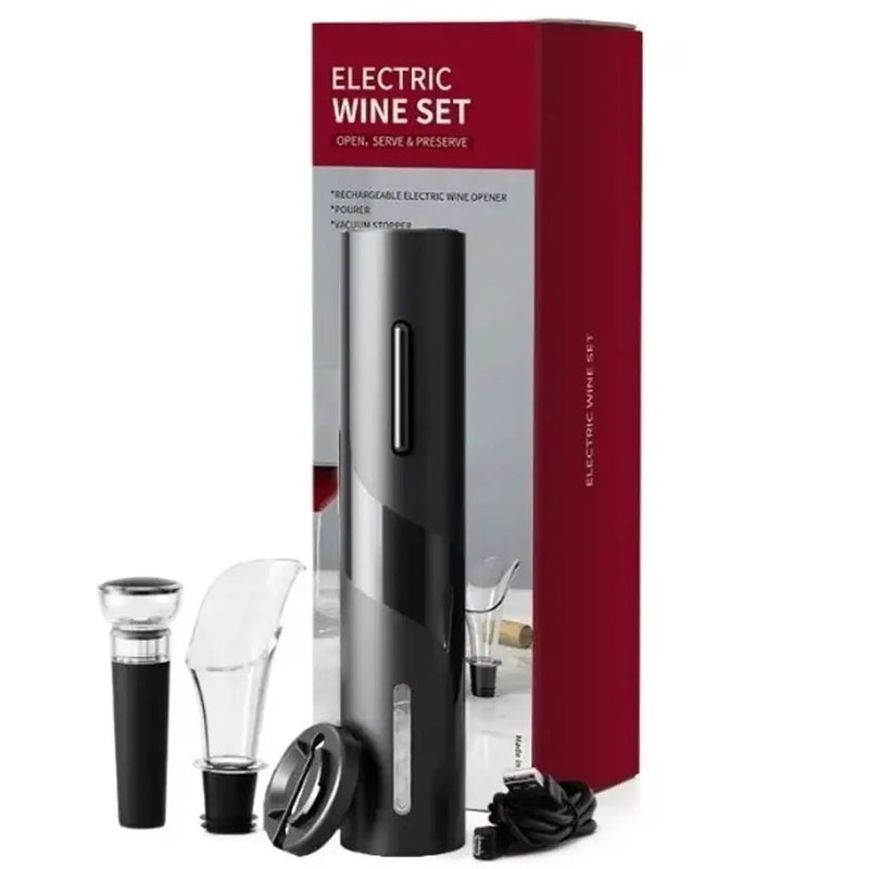 Abridor de Vinho Elétrico Premium – Praticidade e Elegância ao Servir