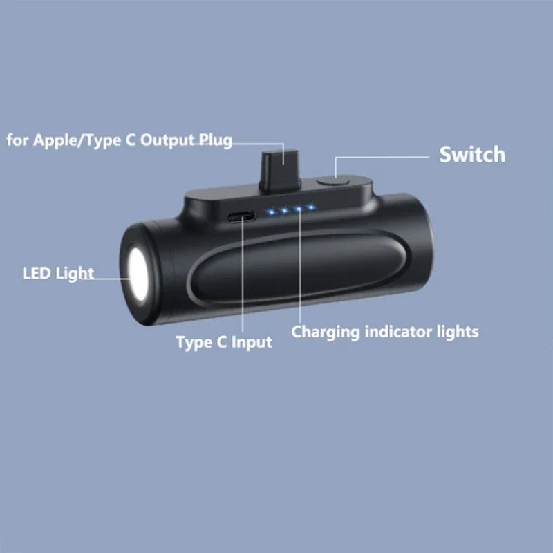 Power Bank Portátil Compacto e Leve